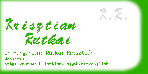 krisztian rutkai business card